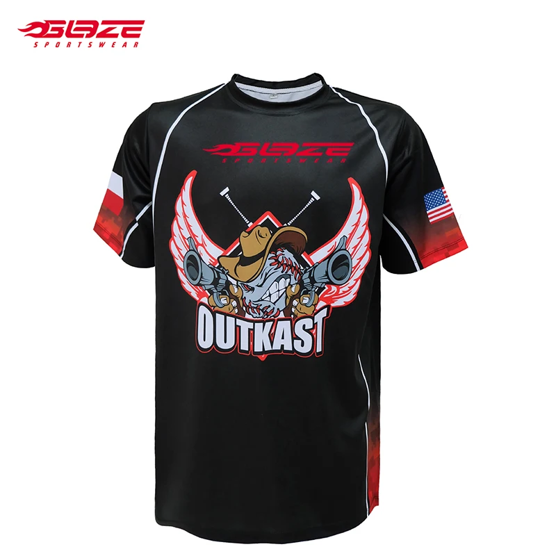 Quick Dry Breathable Custom Uniforms Sublimated 100% Polyester Softball Jersey Baseball Softball Wear