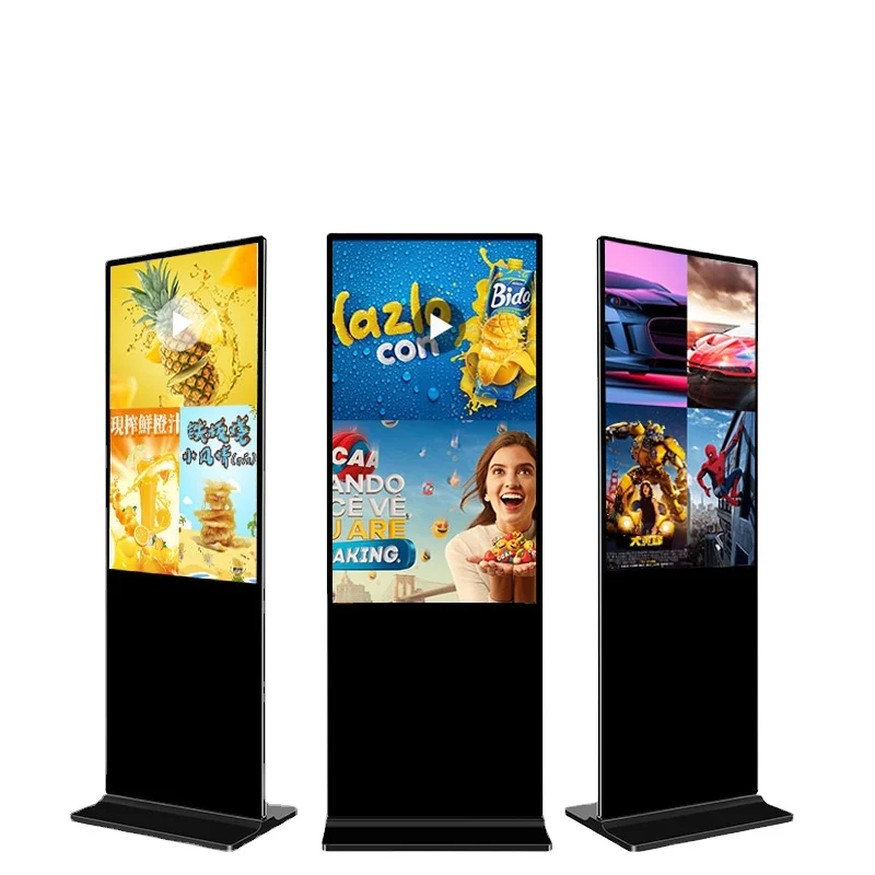 Floor Stand Digital Signage Vertical LCD Display Advertising Monitor for Shopping Mall Retail Store