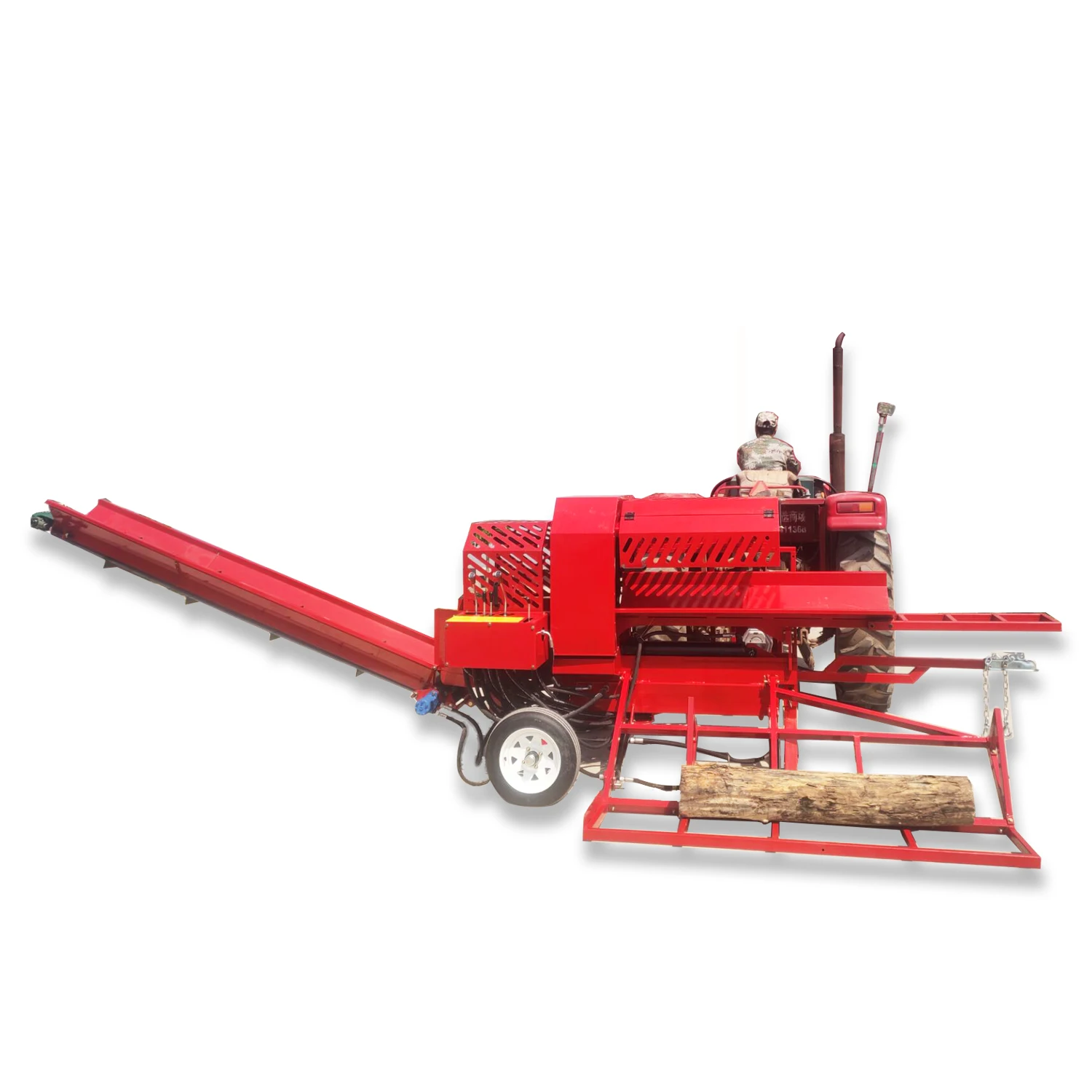 power off PTO big Log Diameter hydraulic system Splitting Machine Wood Processor power off PTO