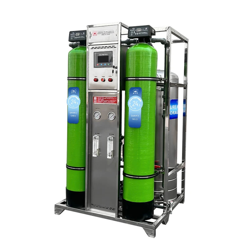 Ro Filtration Water Reverse Osmosis 500lph Purifier Filter Machinery Commercial Purification Treatment System