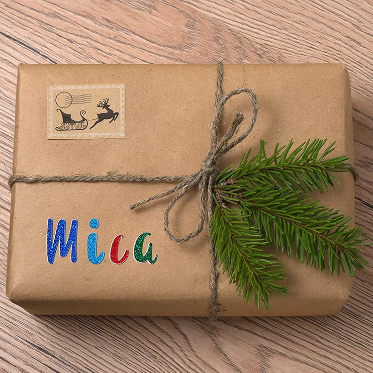 Glitter Vinyl Alphabet Letter Sticker DIY Alphabet Letter Labels Self-Adhesive Vinyl Sticker