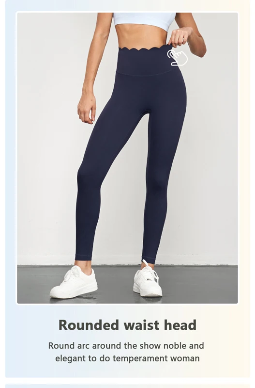 Joy Young Hot Selling High Waist Solid Color Tummy Tight Peach Butt Leica Sport Fitness Yoga Leggings For Women