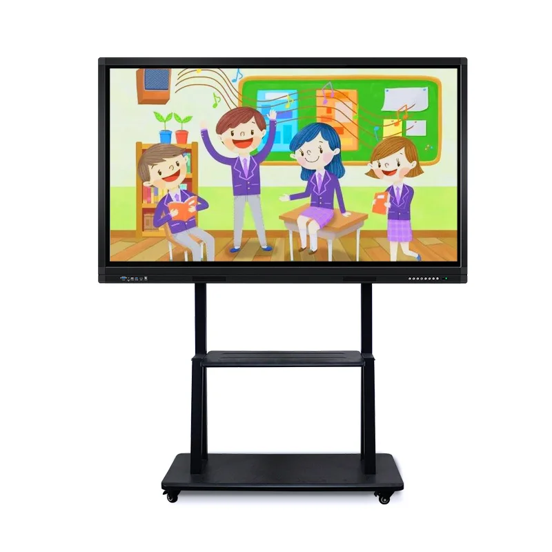 Touchpie 65 inch 4k classroom smart board screen flat panel interactive multi digital IR electronic Training LCD capacitor touch screen screen