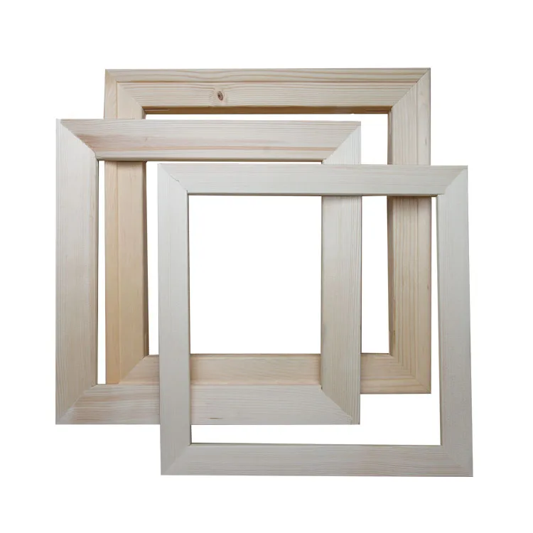 OEM High Quality Pine Wood Heavy Duty Stretcher Bar Natural Timber for Art Working