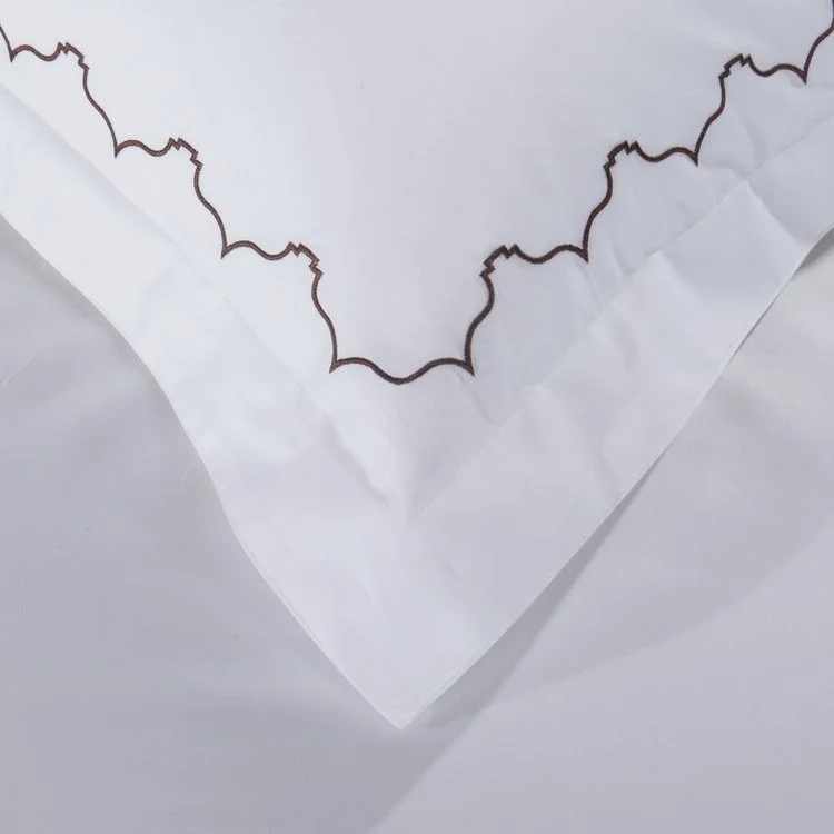 Роскошный вышитый комплект постельного белья из египетского хлопка для отеля покрывало простыня постельное белье