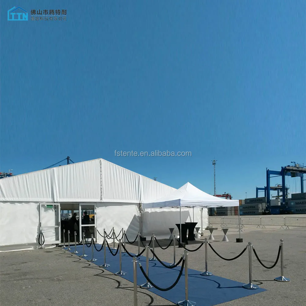 500 people aluminum permanent transparent glass marquee wedding party tent