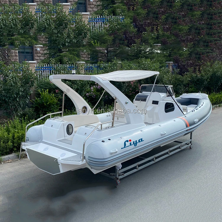 Liya inflatable rib boat hypalon big boat 27feet fast delivery