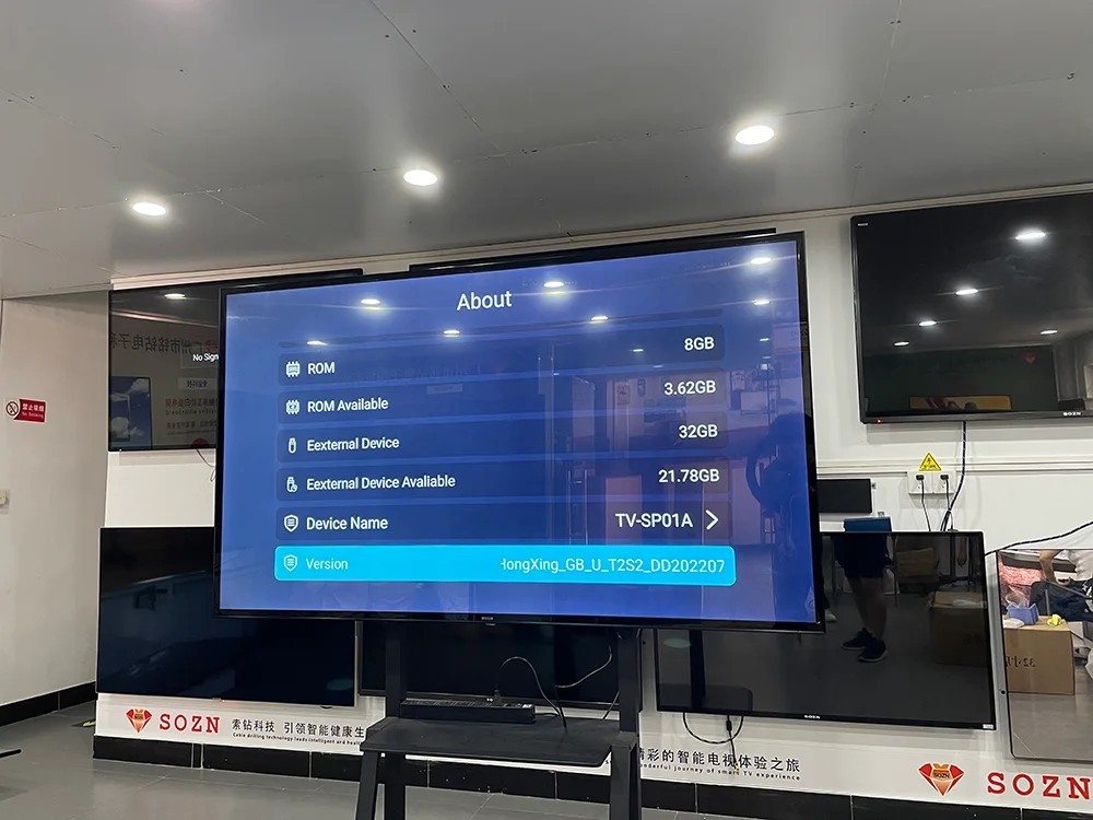 television 4k smart tv 100 inch With tempered glass 110 inch tv Android 11.0 interactive smart tv 85 inch original