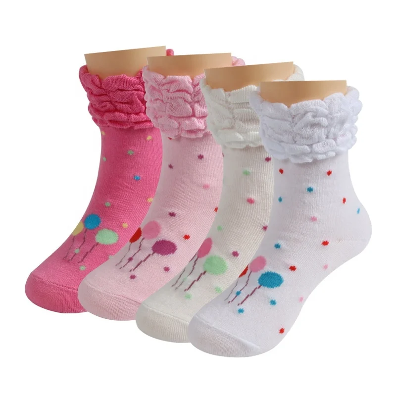 Girls socks manufacturer warm cute pink girl dancing socks pile pile socks wholesale