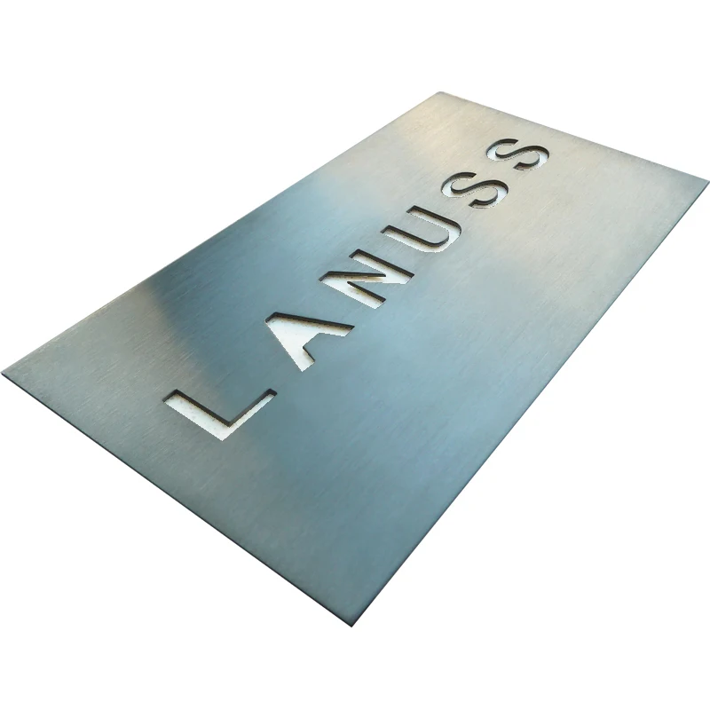 Laser cut 304 brushed stainless steel sheet metal processing company Custom laser cutting parts
