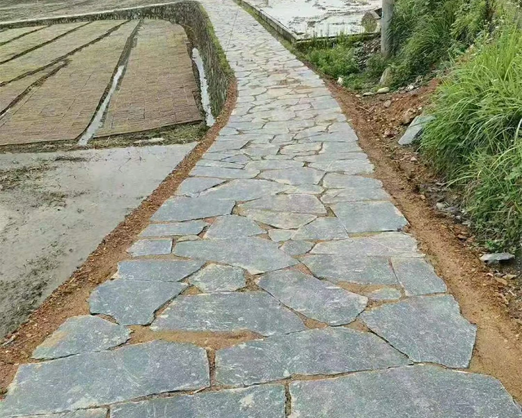 Natural Black Slate Basalt Stone Ariston Irregular Shaped Paver For Exterior Stone Cladding Wall Decoration Floor Tile