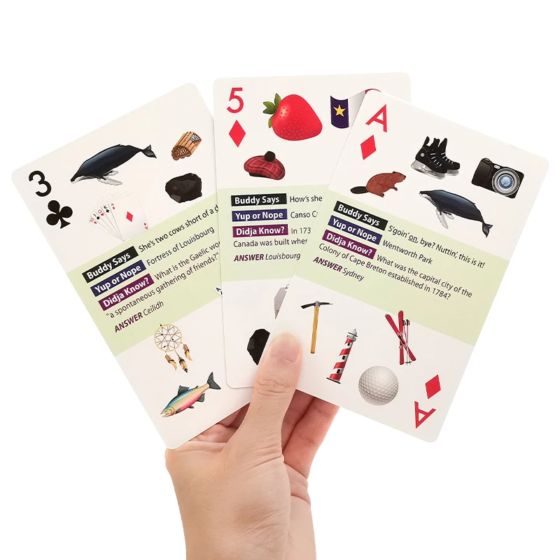 Оптовая продажа высококачественные гигантские большие игральные карты Персонализация игры