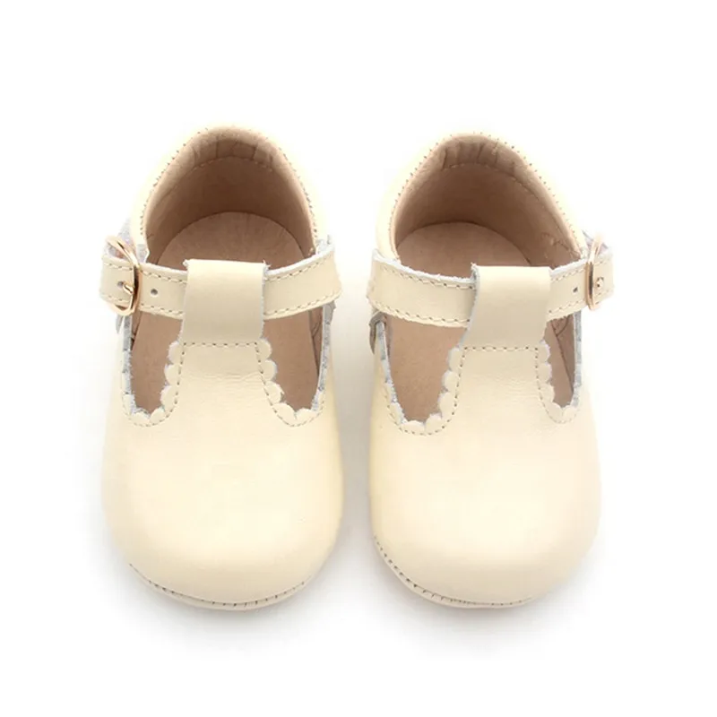 High Quality Best Selling Custom Genuine Leather Size 2-5 Girls Baby T bar Dress Shoes