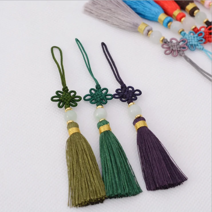 LONGJIE Hand-woven Chinese Knot Hanging Tassel for Festival Decoration