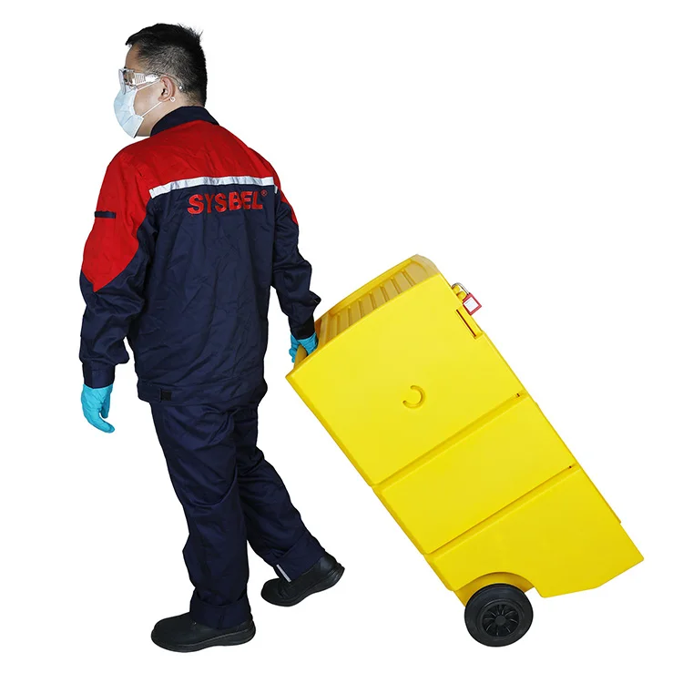 Chinese Manufacturer Waste Disposal Bag Universal Spill Control Kit Mobile Cart Polyethylene Leaking Barrel