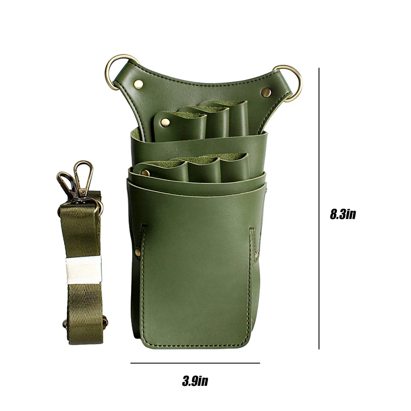 Hairdressing Tool Pouch Barber Scissor Comb Cutting Shoulder Belt Hair Leather Hairdresser Holster Salon Stylist Tools Waist Bag