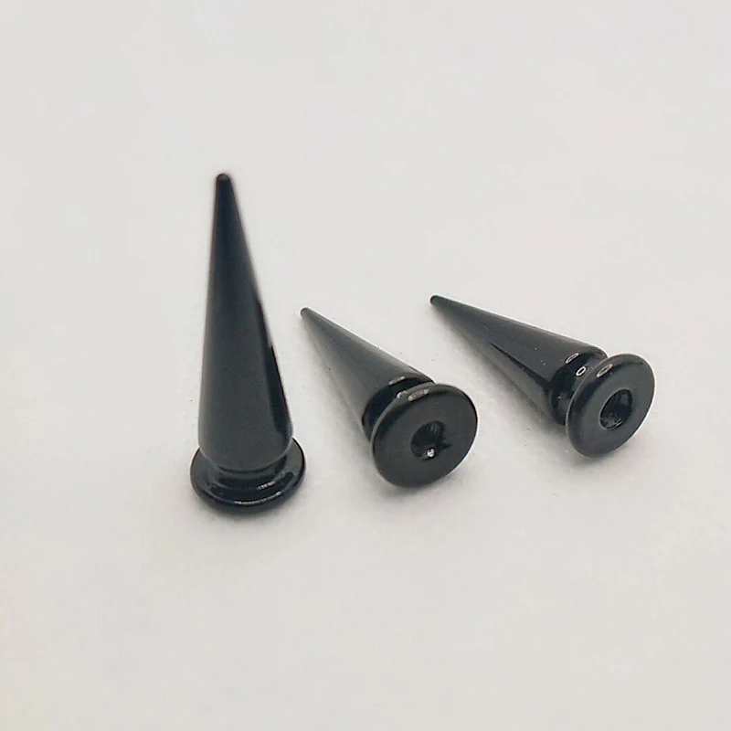 10x56mm High Quality Silver Screw Bullet Rivet Spike Studs Spots DIY Rock Punk