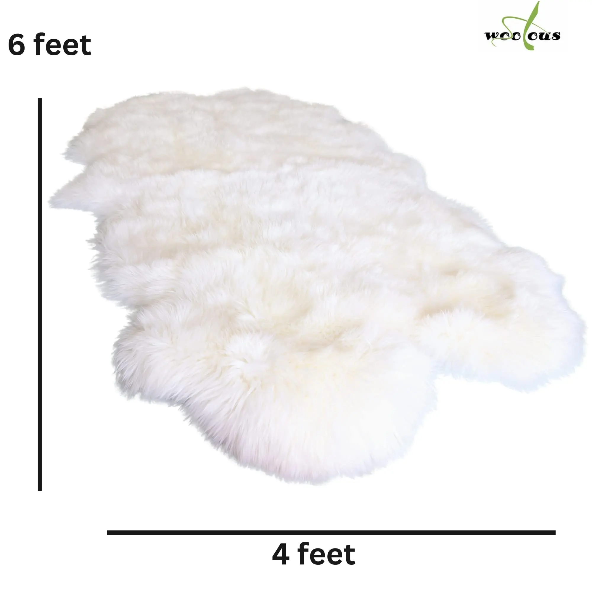 Wholesale Custom Long Hair Pure White New Zealand Australian Natural Sheep Skin Rug Real Fur Rug Genuine Sheepskin Rug Real