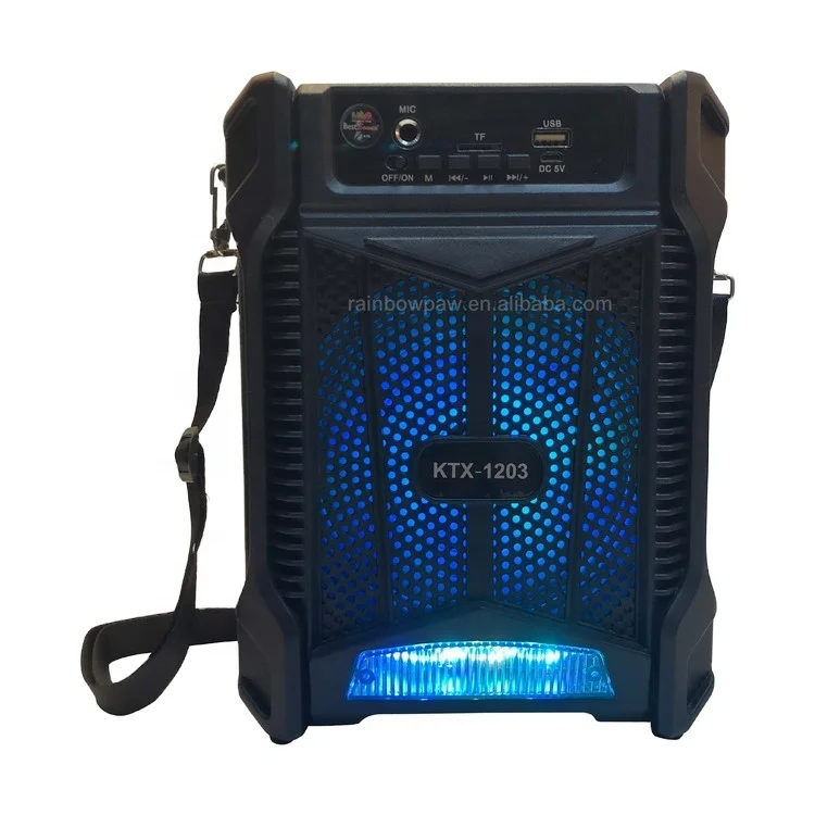 KTS Speaker KTX-1203  6.5 inch wireless high quality portable speaker, LED Flash light BT, TWS, USB, TF, FM Radio