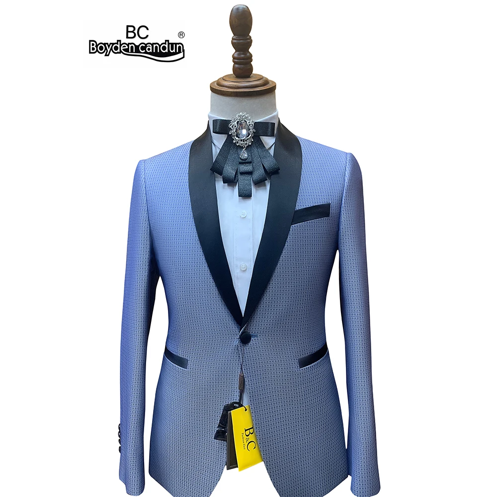 
2020 New Custom Made Wedding Suits Tuxedo 2 Piece Groom Suits For Men 
