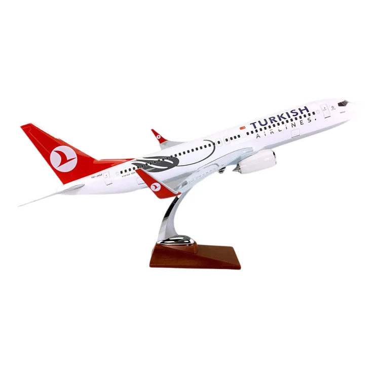 47cm 1:85 Scale Boeing 737-800 Airplane TURKISH Airline Aircraft Model
