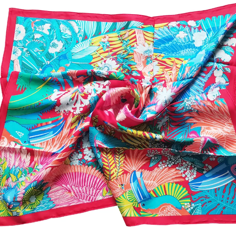 Luxury Woman Silk Scarves 100% Mulberry Silk Scarf