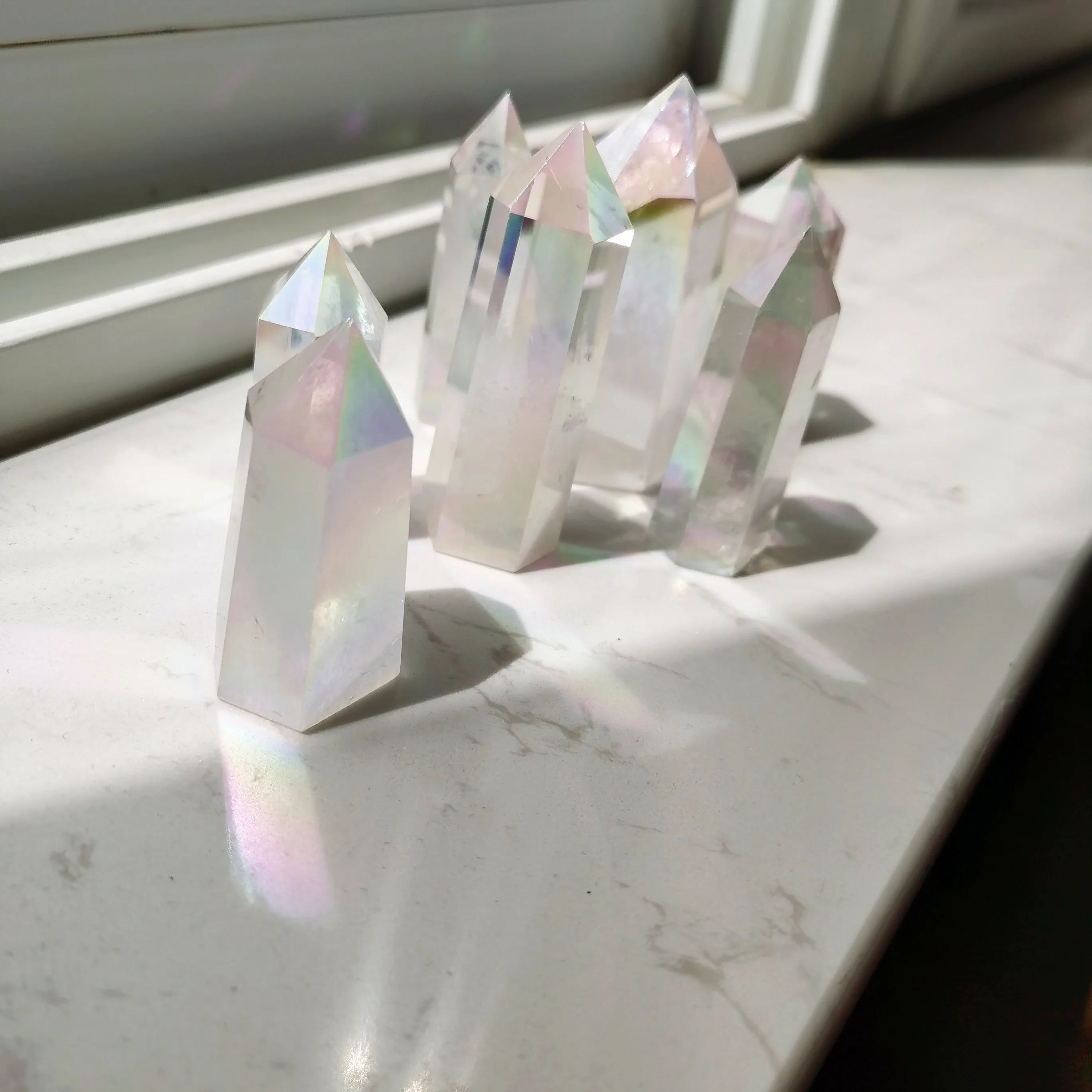 Оптовая продажа природный прозрачный кварцевый кристалл aura для fengshui