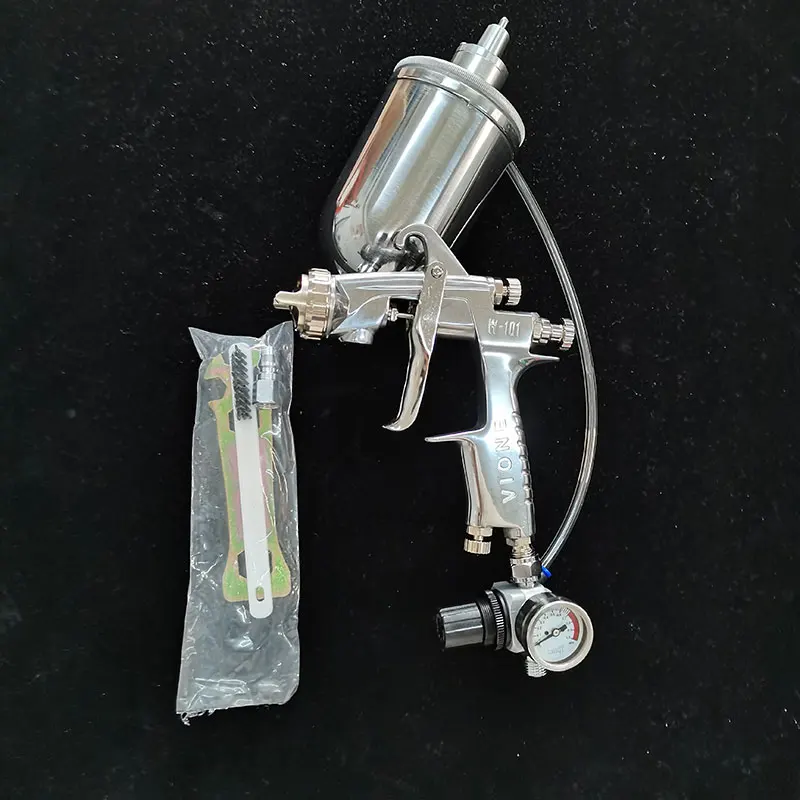 Vione W101A Taiwan Spray Gun pistola de pintura profissional W-101A Manual Spray Gun With Agitator Mixing Cup