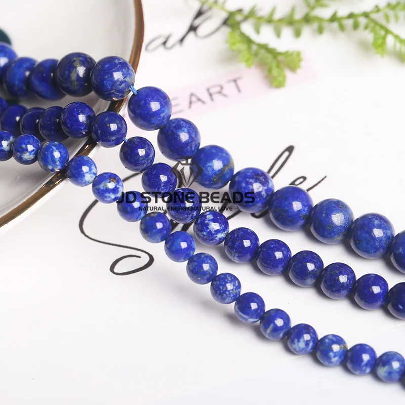 2/3/4/6/8/10/12mm 1/3/5/7A Quality Afghanistan Faceted Frost Matte Natural Lapis Lazuli Round Loose Lazurite Bead for Jewelry