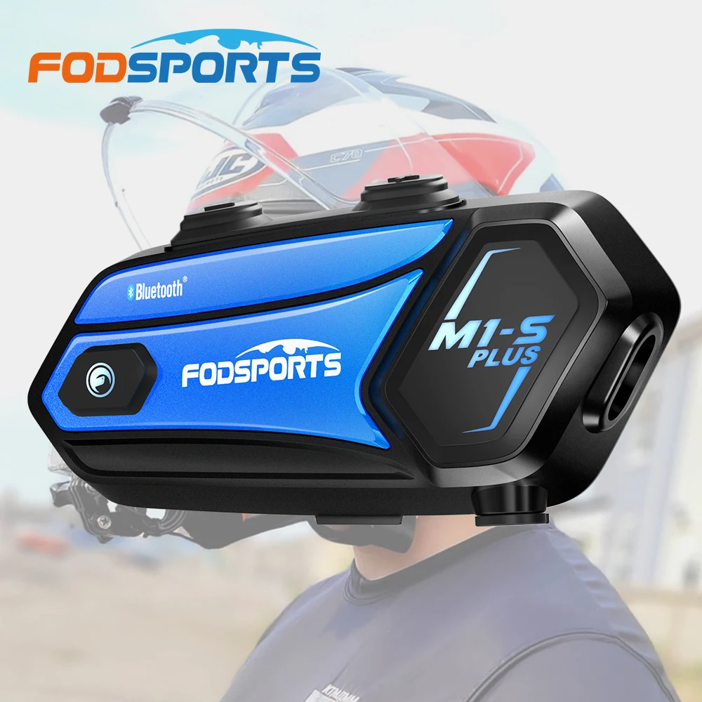 Fodsports M1-S PLUS 2000M Group Communication 8-10People Motorcycle Noise Cancelling helmet Bluetooth headset
