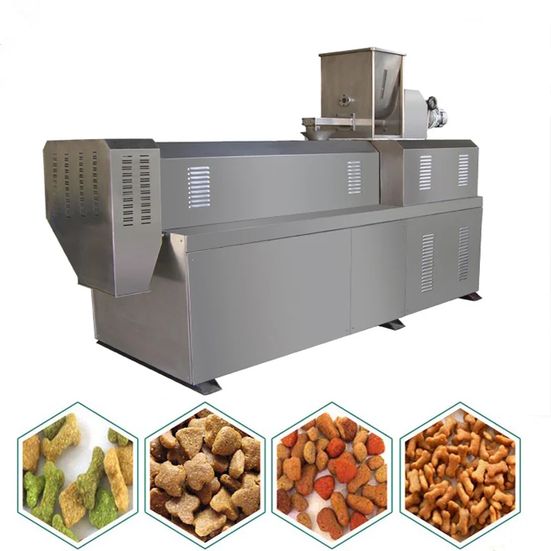 Dried extruder animal pet food production line
