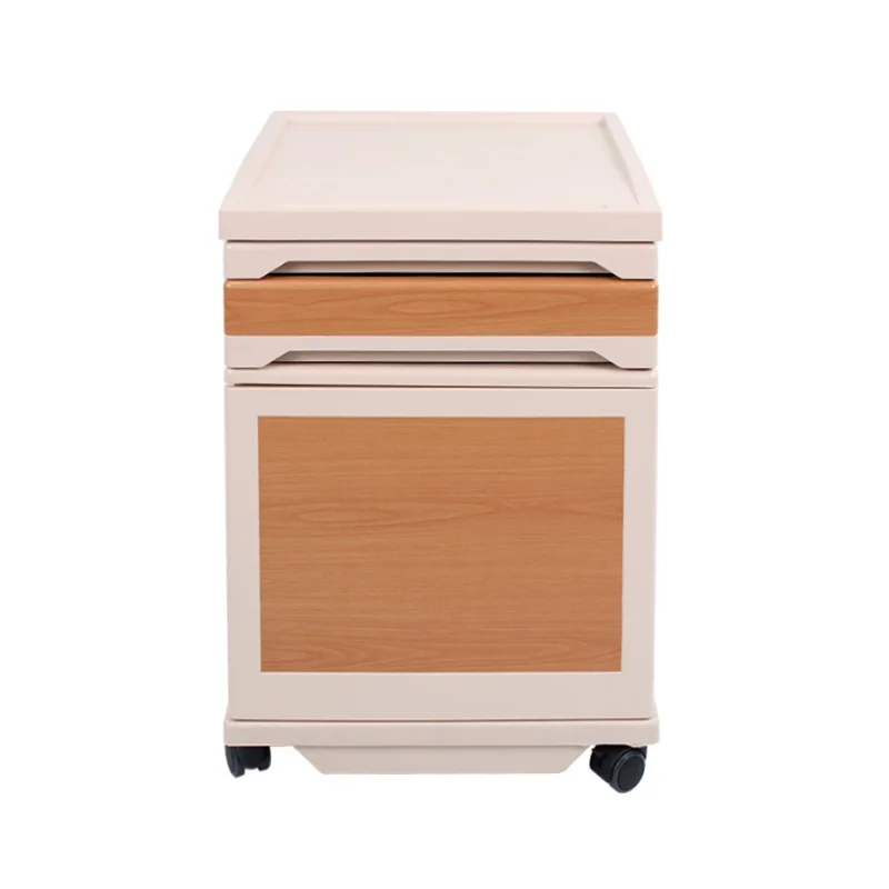 Deluxe Wooden Grained Accompany Nursing Bedside Locker Cabinet