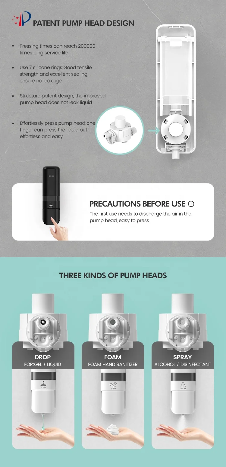 Hotel Bathroom Double Soap Dispenser Shower Soap Dispenser Pump Wall Mounted Shampoo