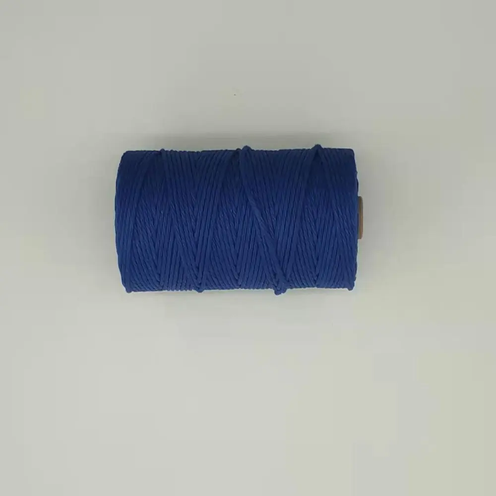 sapphire blue solid cotton rope basket cotton rope braided recycled cotton rope