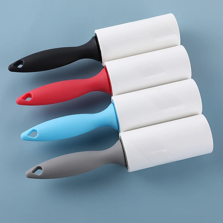 Portable Sticky Tpr Clothes Clean Brush 180 Sheets Pet Hair Remover Roller Reusable Floor Cleaning Adhesive Washable Lint Roller