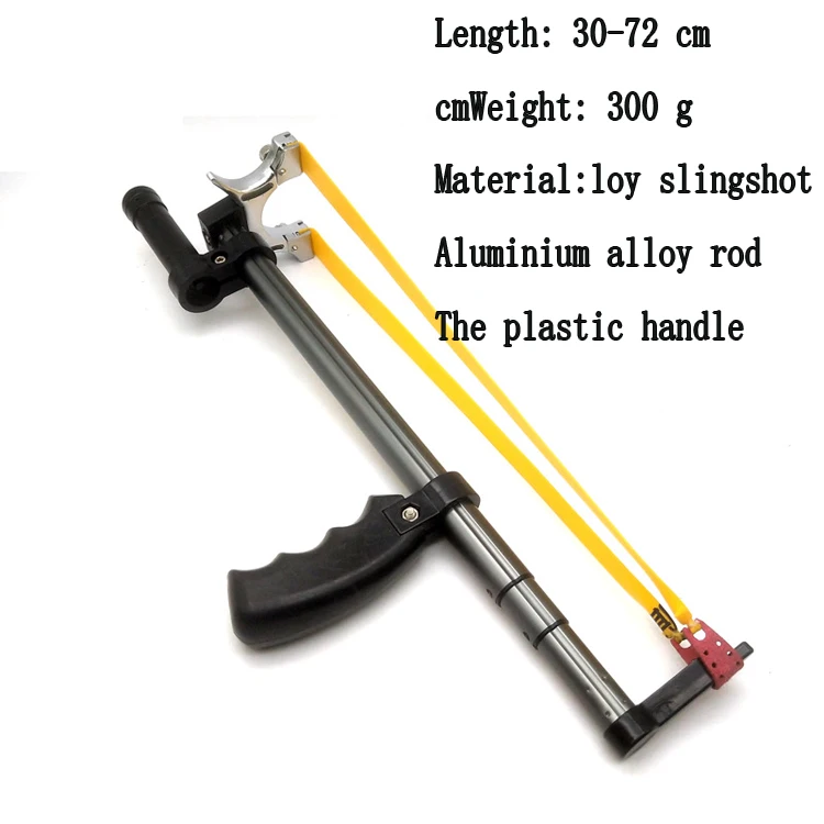 Manufacturer wholesale long rod laser outdoor shooting slingshot metal hunting slingshot