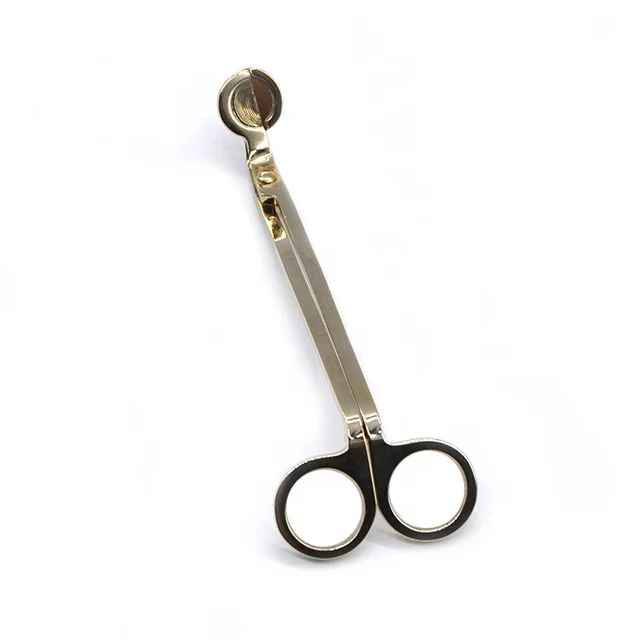 PJ02B Wholesale Hot Sale Gold Candle Wick Trimmer Candle Tools for Candle Making in Bulk