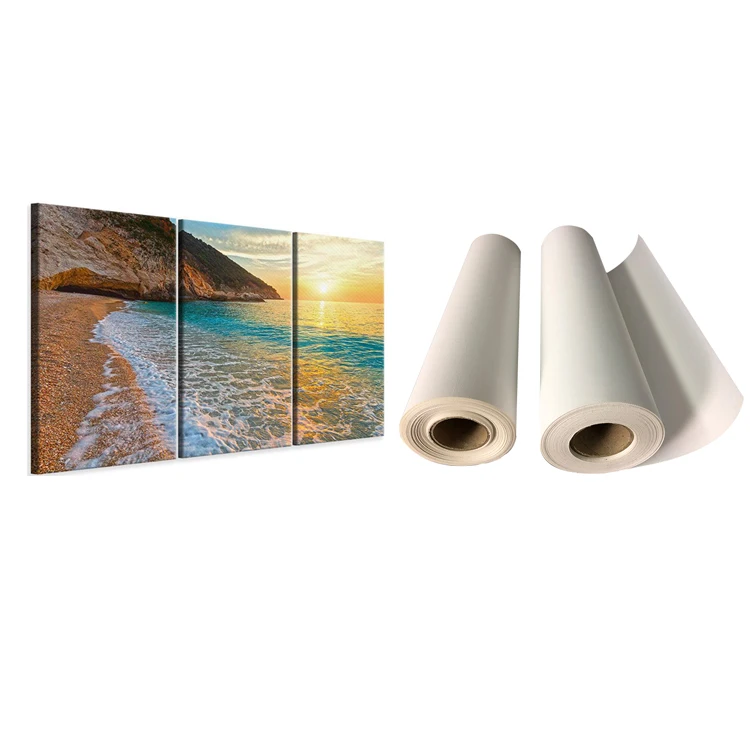 Inkjet 360gsm Matte Poly Cotton Printable Canvas Roll for Printing Pigment Dye