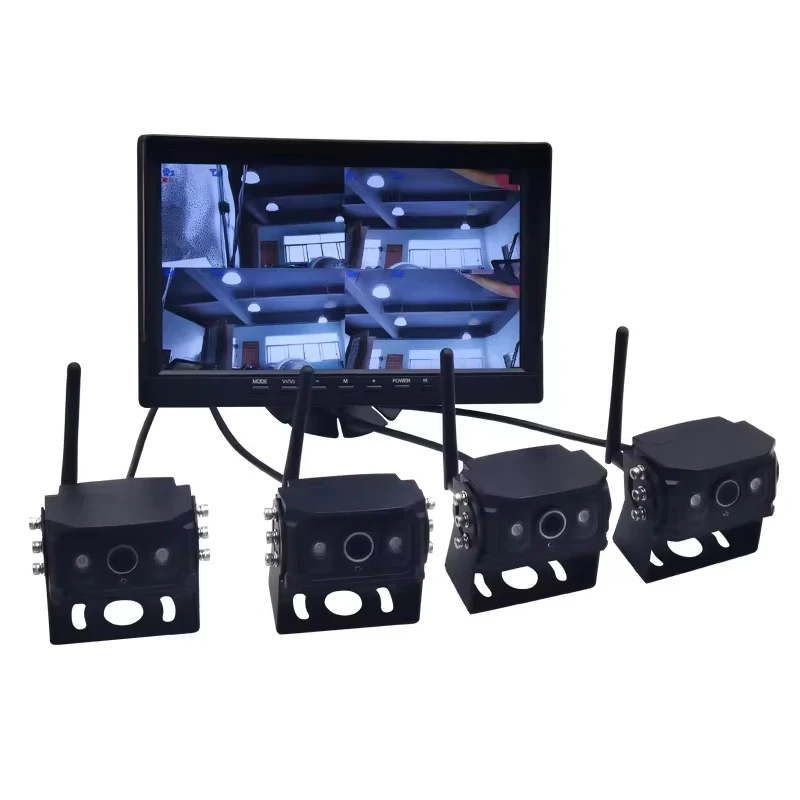 car black box 360 view and show blind spot sides camera monitor system for truck