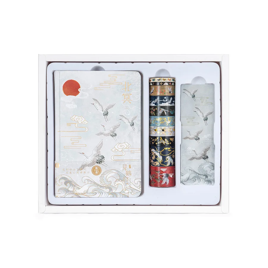 New Sale Limited Children Adult Stationery Gift High Quantity Chinese Style Full Color Page Diary Stationery Set