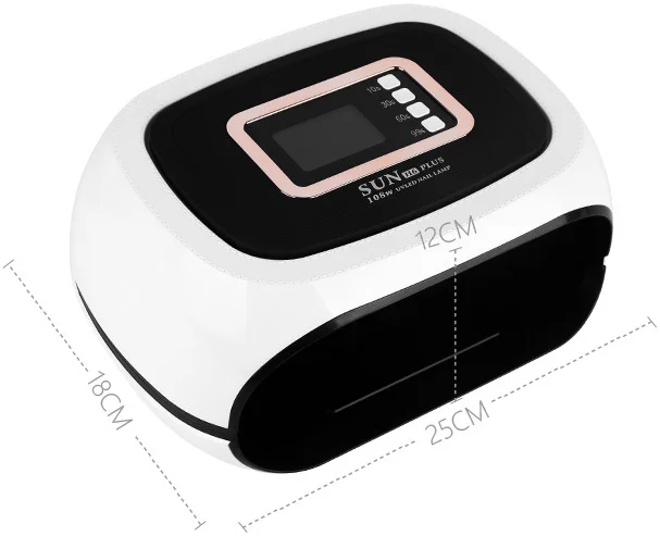 Nail Salon Fast Drying Two Hands Nail Polish Dryer SUN H6 Plus 108W UV LED Lamp