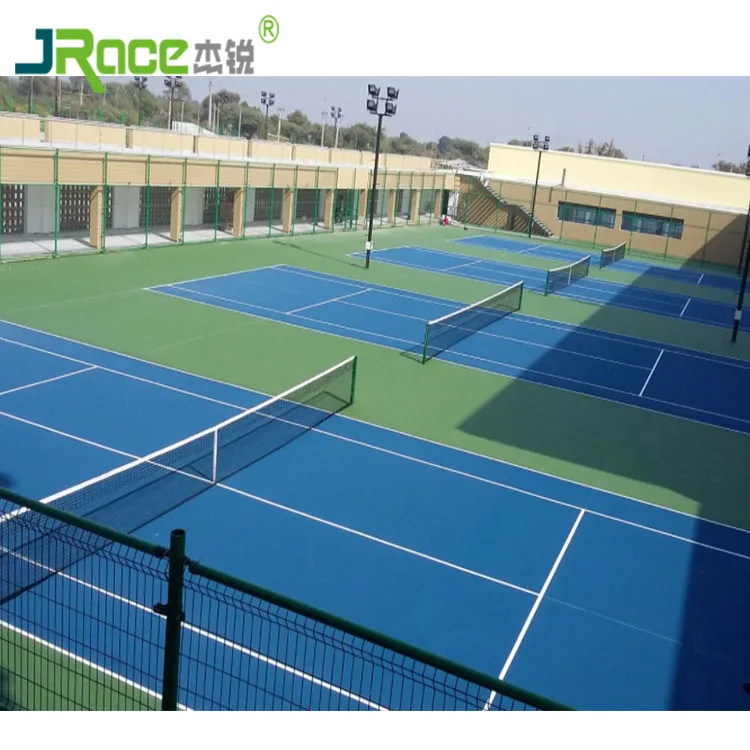 Long Lasting And Anti-Ultraviolet Playground Outdoor Tennis Court Sports Floor Covering