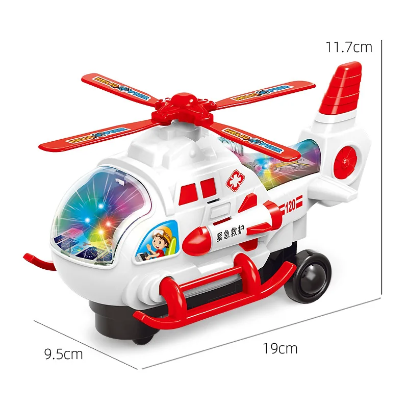 Factory Other Electric Universal Light Music Boy Police Plane Mini Helicopter Toy Helicopters