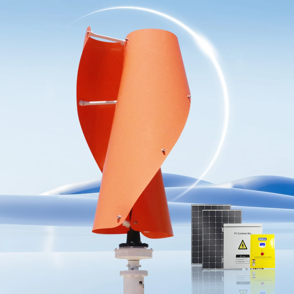 High Efficiency Vertical Wind Turbine 3kw 5kw 10kw 20kw Attractive VAWT with Low Operating Noise for Home Wind Generators