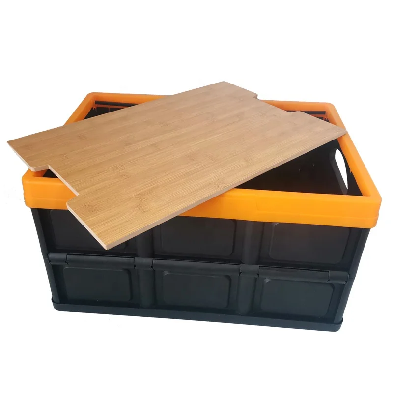 New Product Plastic Foldable Plastic Crate with Lid