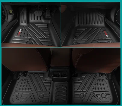 car floor mat Universal PU PVC Artificial Leather Luxury Auto Car Full Set Seat Cover 5d Leather Car Seat Covers
