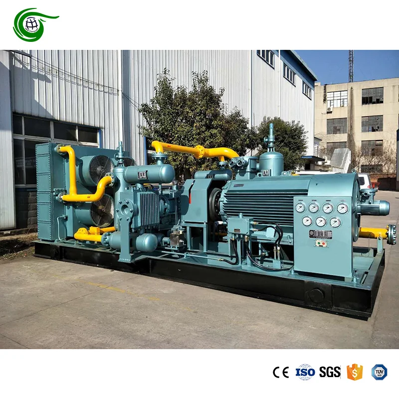 Energy Saving 37KW CNG Compressor Inlet 5Bar Discharge 15Bar Flow 1.7Nm3/min Natural Gas Piston Compressor For Sale