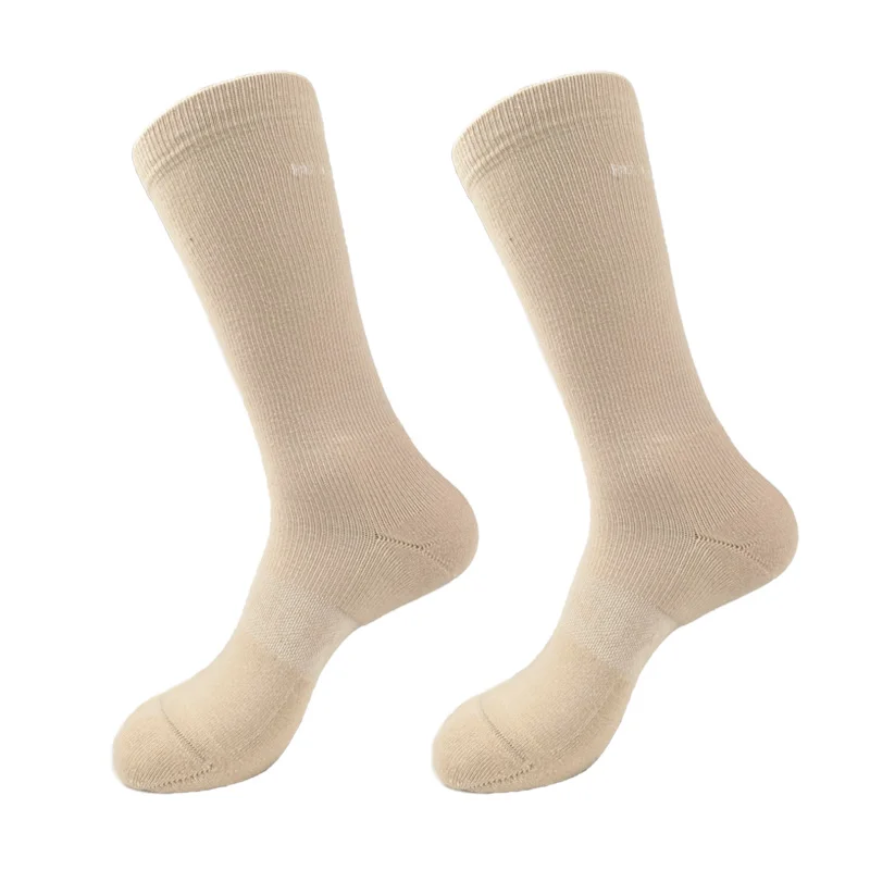 OEM Sports terry lulu Men logo socks Athletic Trainer hip-hop Skateboarding socks Running Basketball cream custom words Sock