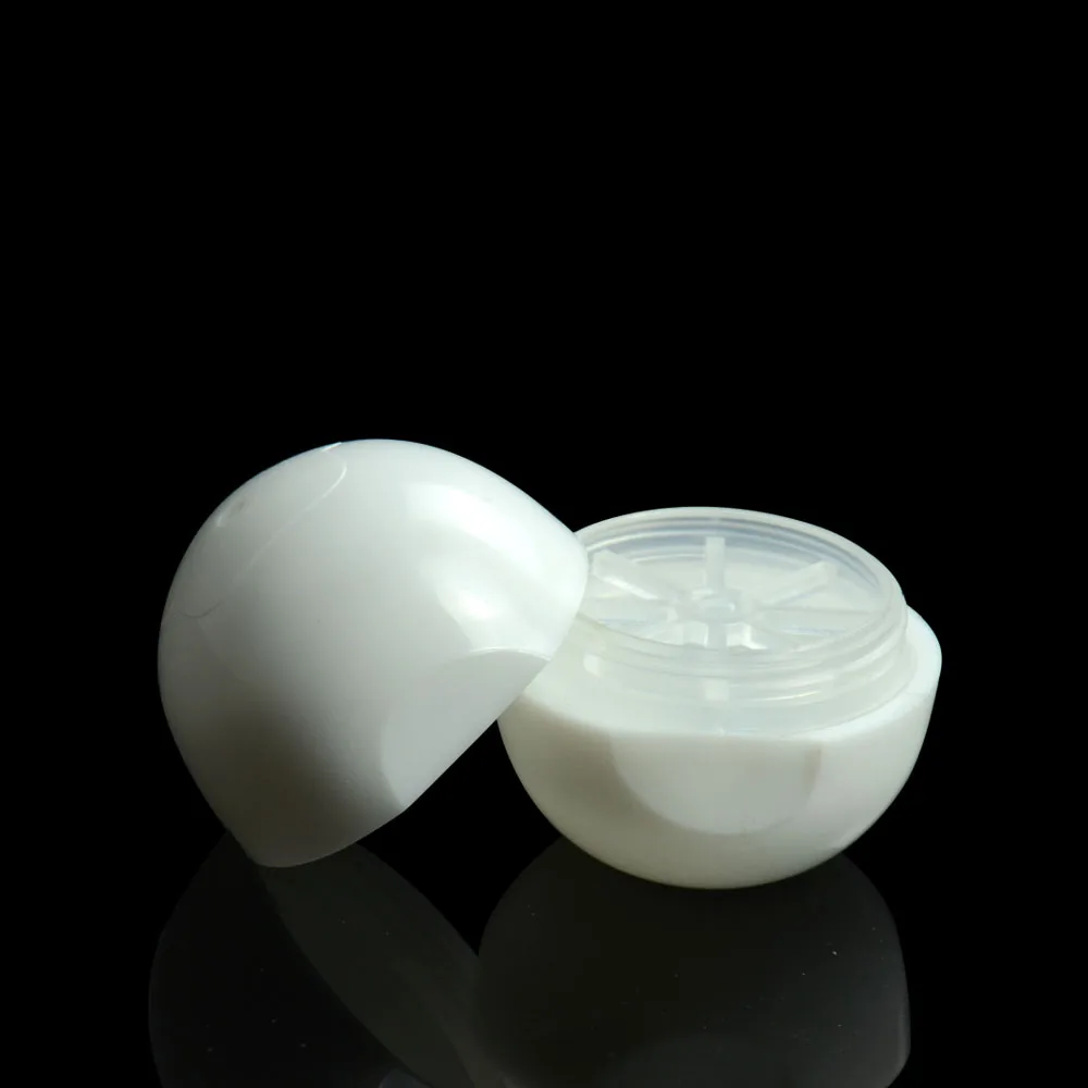 10ml plastic mini lip balm packaging egg shape empty deodorant bottle cute plastic lip balm ball container