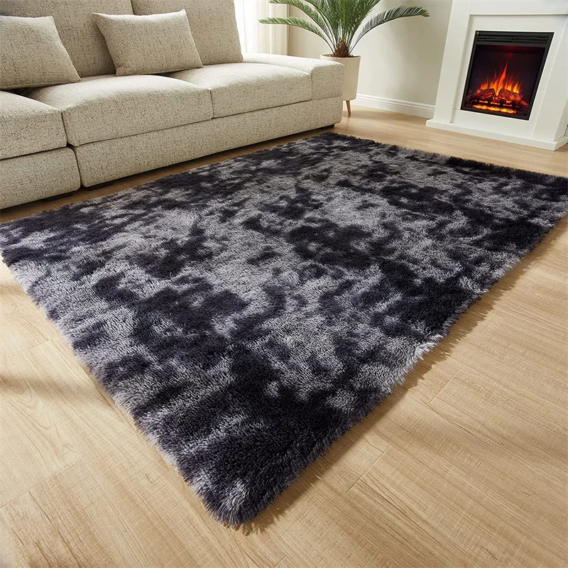 Fluffy Rug Machine Made Carpets Bedroom Customized Soft Area Rugs And Carpets Living Room